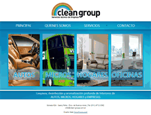 Tablet Screenshot of clean-group.com.ar